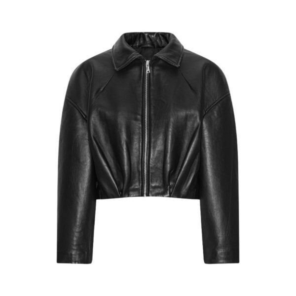 Collared Boxy Jacket Black