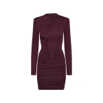 Drapey Mini Dress Bordeaux