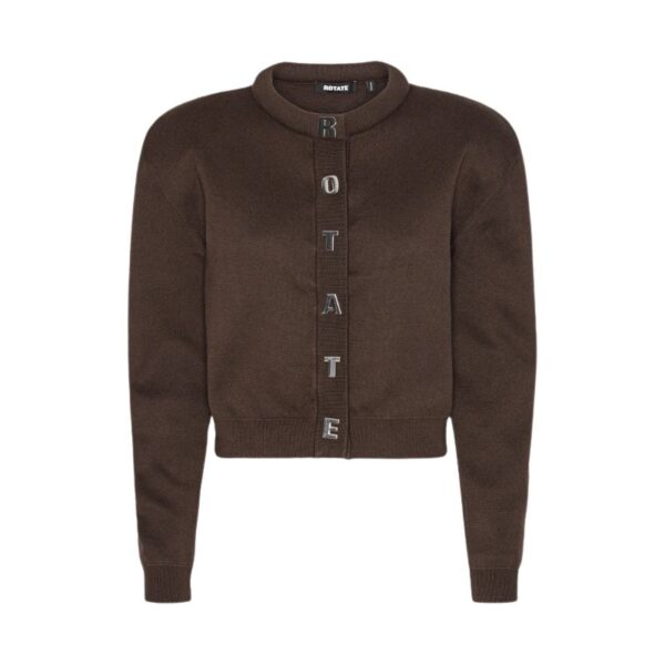 Firm Knit Cardigan Dark Brown