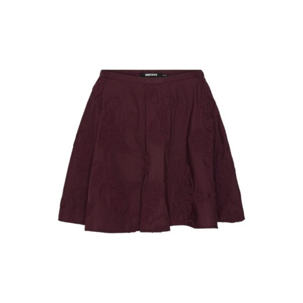 Flower Mini Skirt Bordeaux