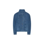 Gatherred Denim Jacket Blue