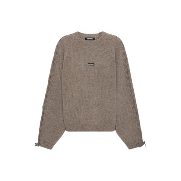 Knit Lacing Jumper Taupe
