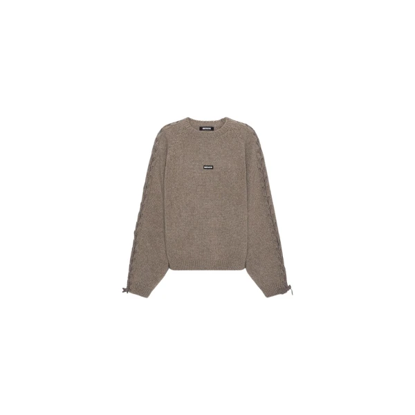 Rotate Birger Christensen Knit Lacing Jumper Taupe
