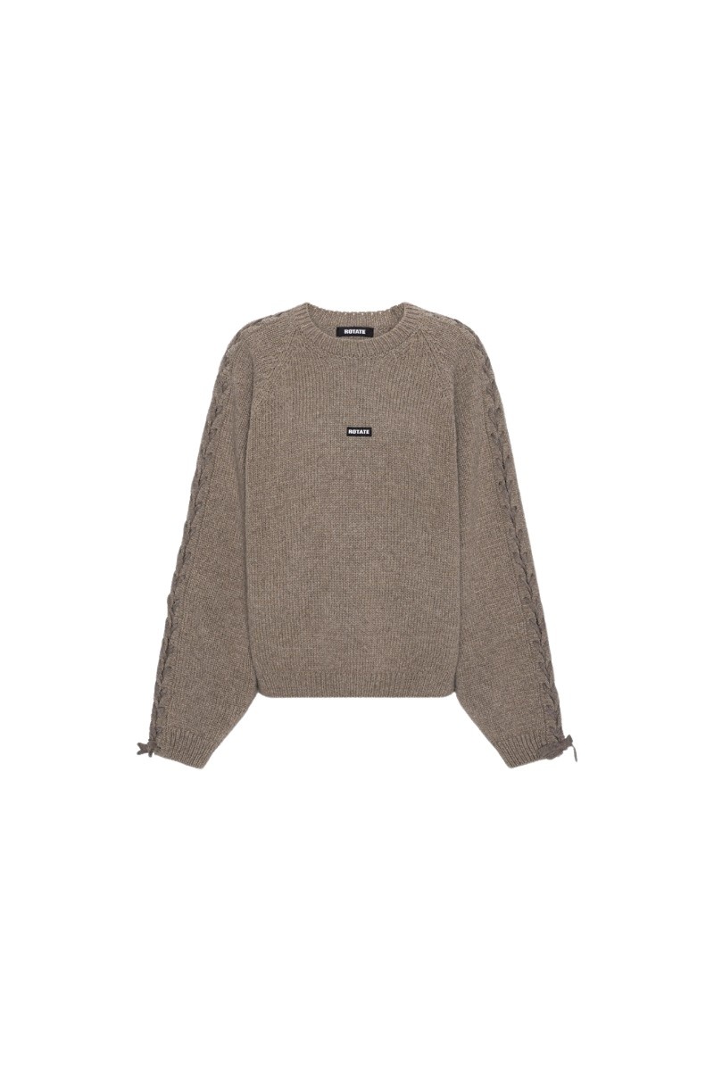 Knit Lacing Jumper Taupe