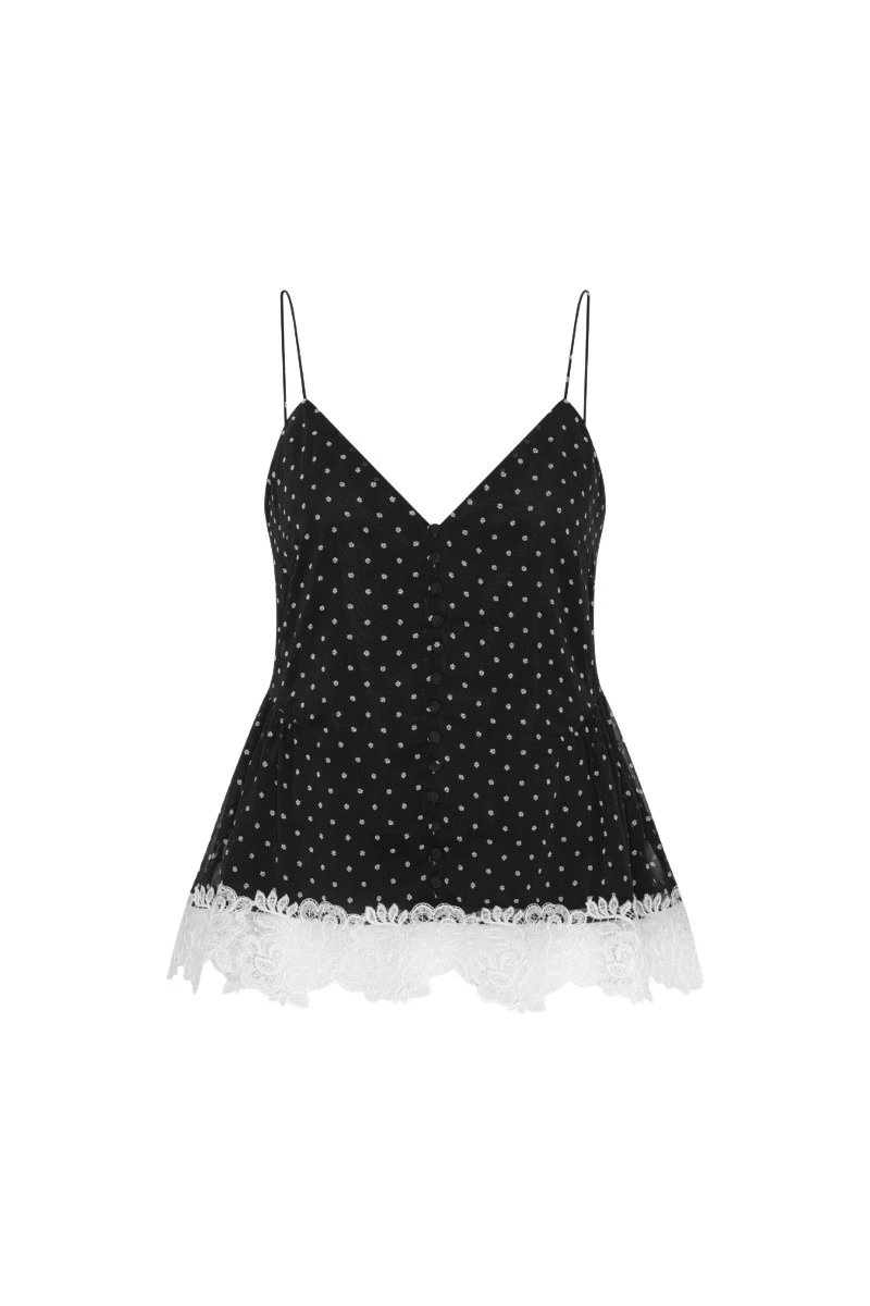 Laceband Camisole Black