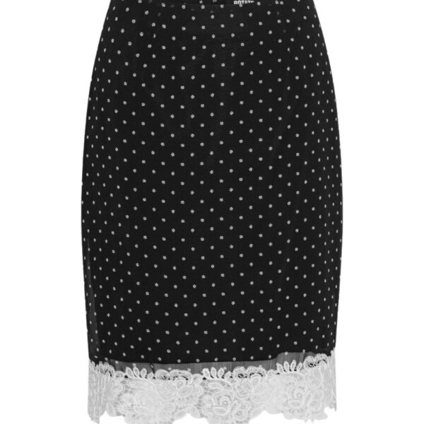 Laceband Pencilskirt Black