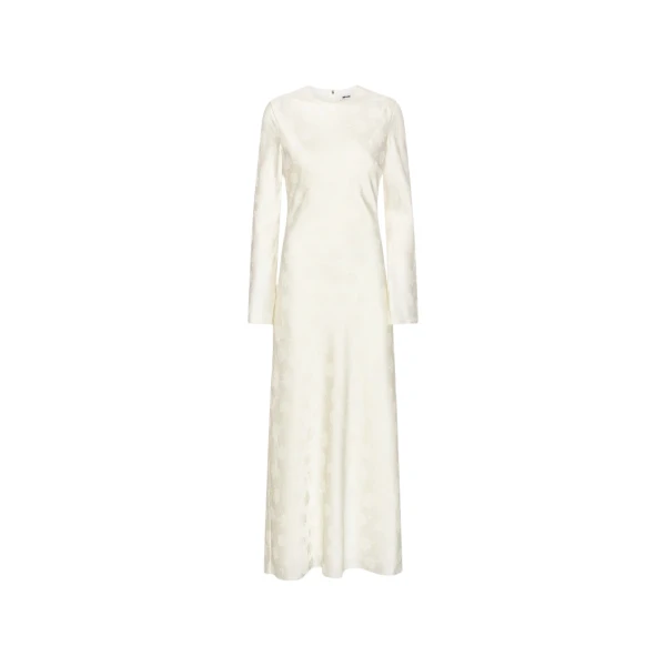 Rotate Birger Christensen Ls Biascut Dress White