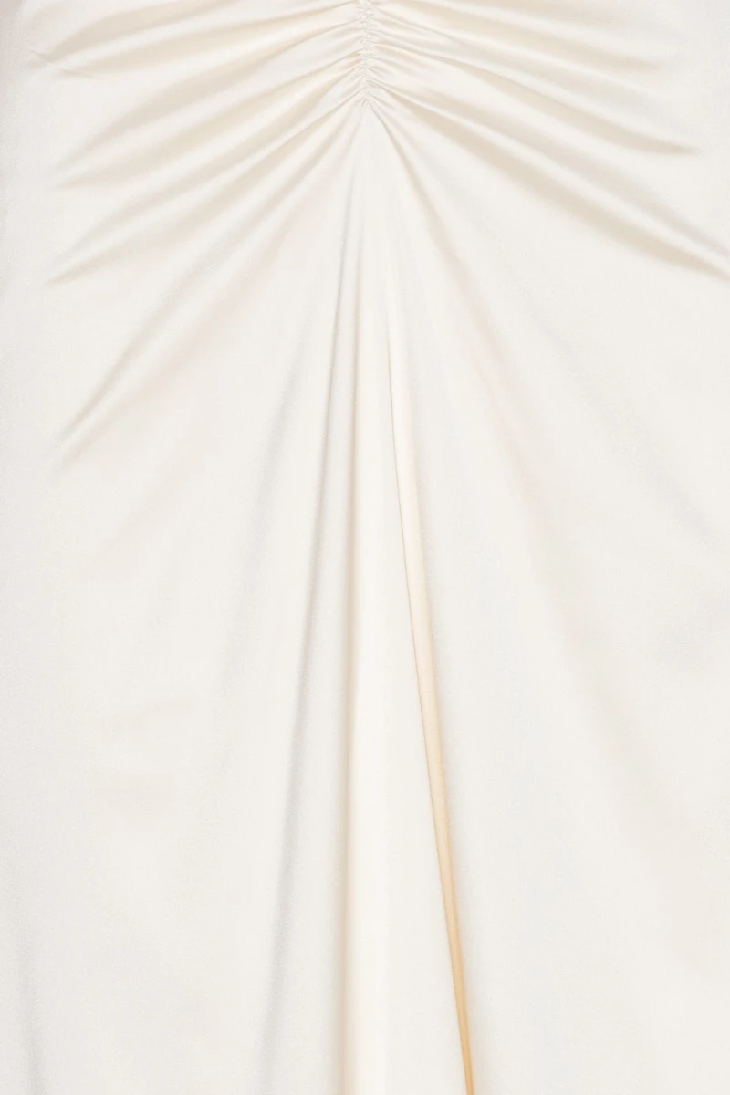 Rotate Ls Scarf Dress White Dresses Ls Scarf Dress White