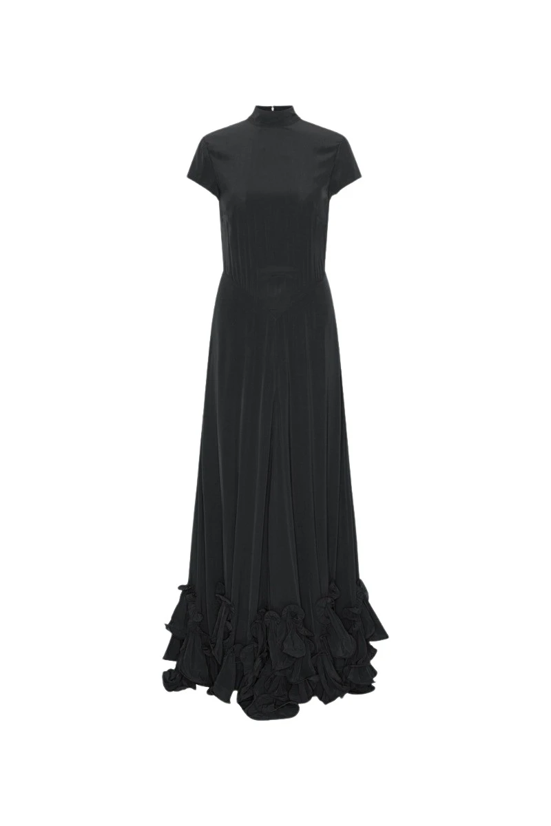 ROTATE-Birger-Christensen-Maxi-Capsleeve-Dress-Black-coveti64522_nobg Maxi Capsleeve Dress Black