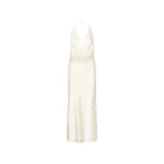 Satin Halterneck White