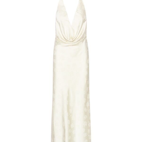 Satin Halterneck White
