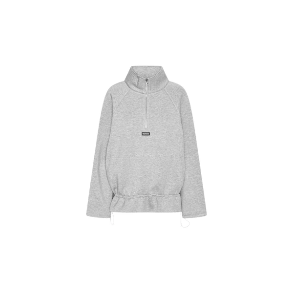 Rotate Birger Christensen Scuba Half Zip Jacket Light Grey