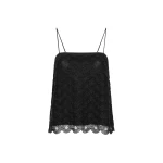Sequins Slip Top Black