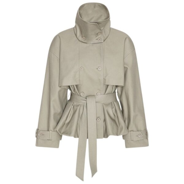 Short Trench Coat Aluminum