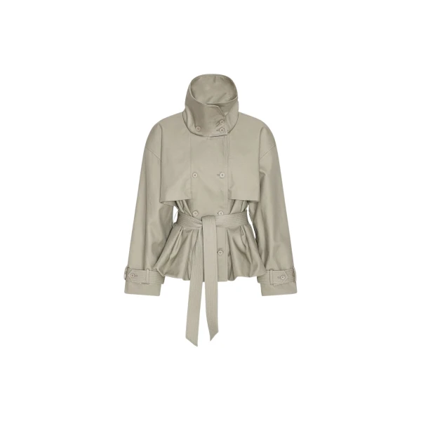 Rotate Birger Christensen Short Trench Coat Aluminum