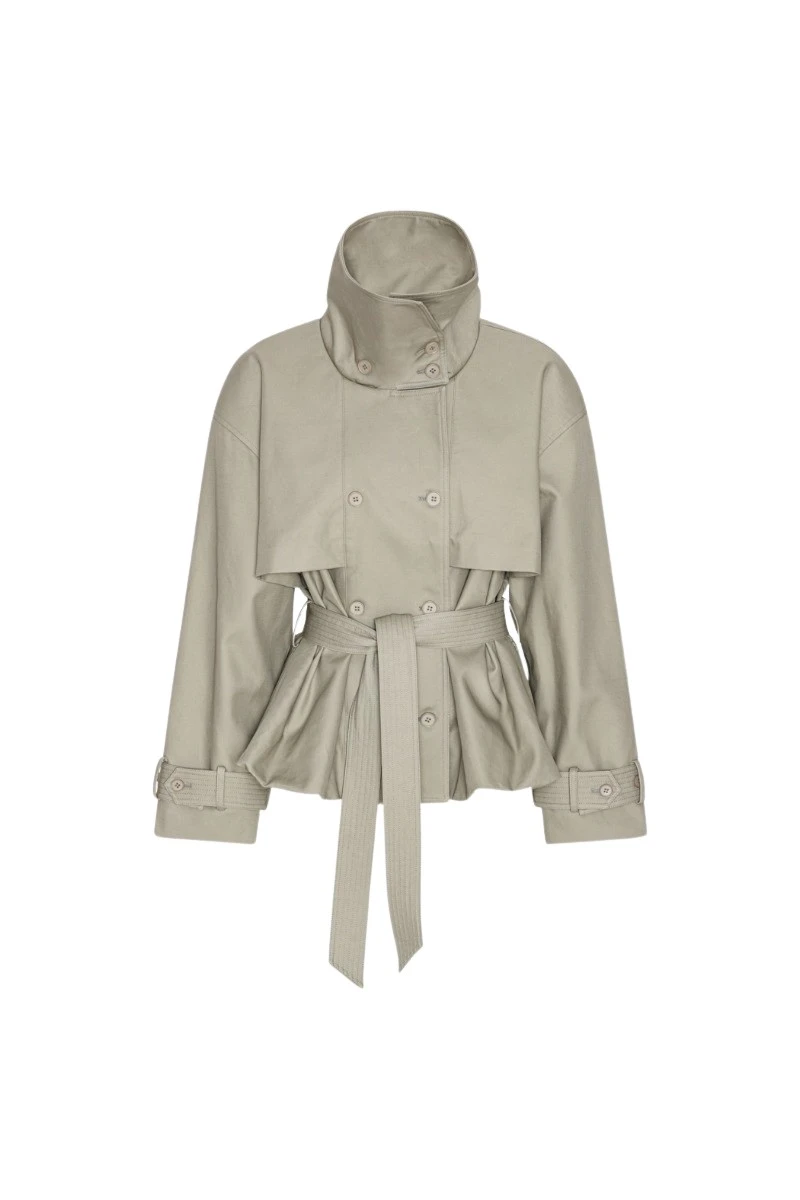 ROTATE-Birger-Christensen-Short-Trench-Coat-Aluminum-coveti19823_nobg Short Trench Coat Aluminum