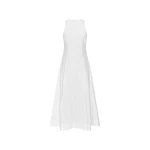 Sleeveless Midi Dress White