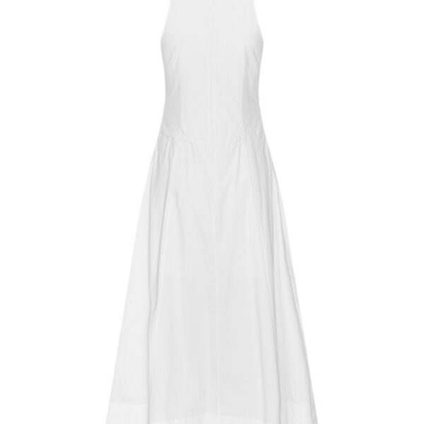 Sleeveless Midi Dress White