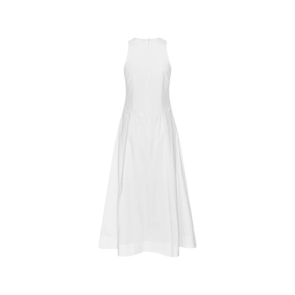Rotate Birger Christensen Sleeveless Midi Dress White