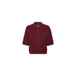 Slinky Knit Polo Bordeaux