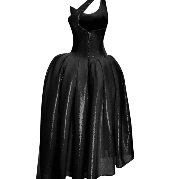 black evening dress