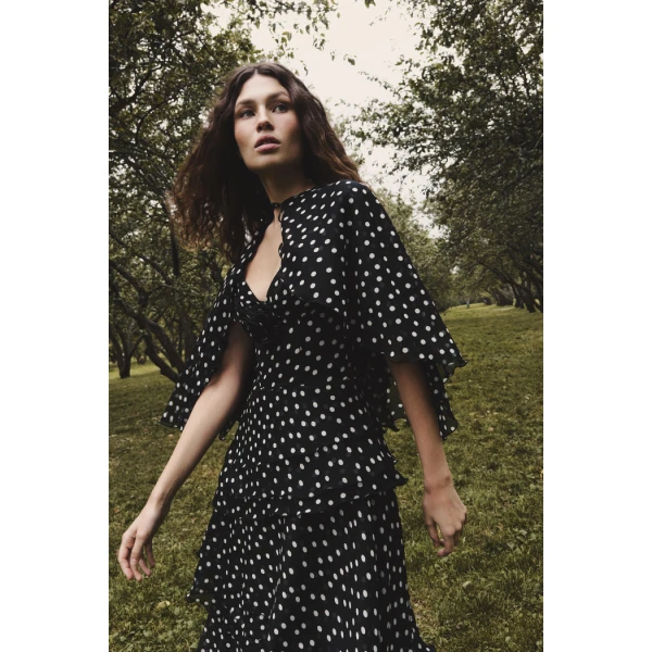 chiffon maxi dress with bolero