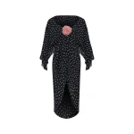 Rasario-Black-Chiffon-midi-dress-with-a-flower-in-Black-at-Coveti89694_nobg Rasario
