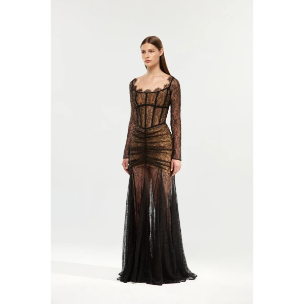 black evening dress