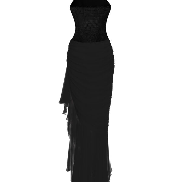 black evening dress