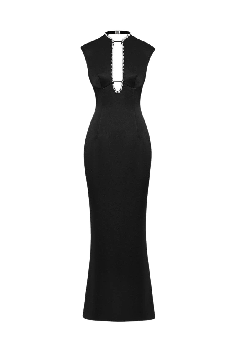 Rasario-Black-Crystal-embellished-satin-midi-dress-with-cutout-in-Black-at-Coveti78052_nobg Rasario