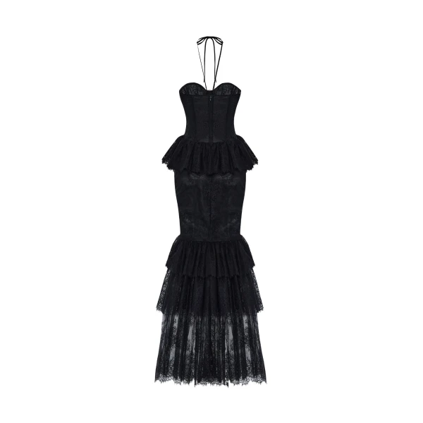 black evening dress