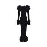 Rasario-Black-Maxi-dress-in-jersey-with-floral-trim-in-Black-at-Coveti55836_nobg Rasario