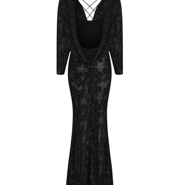 black evening dress