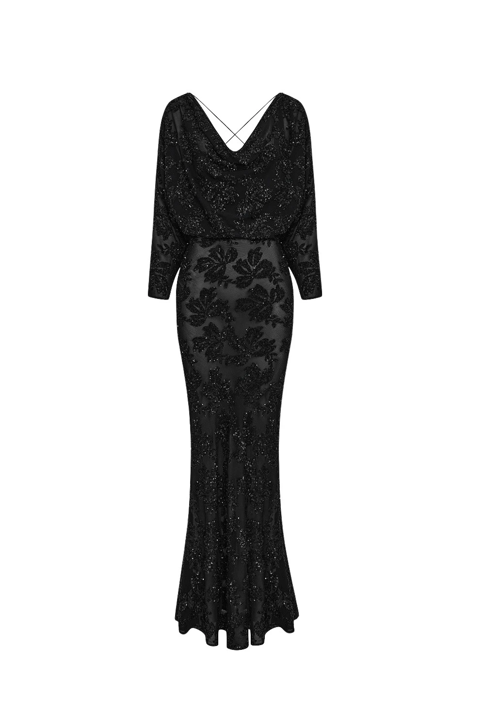 Rasario-Black-Sequin-chiffon-maxi-dress-with-batwing-sleeves-in-Black-at-Coveti70873_nobg Rasario