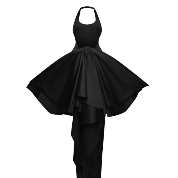 black evening dress