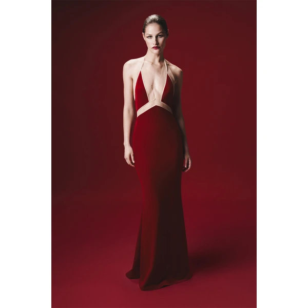 velvet maxi dress