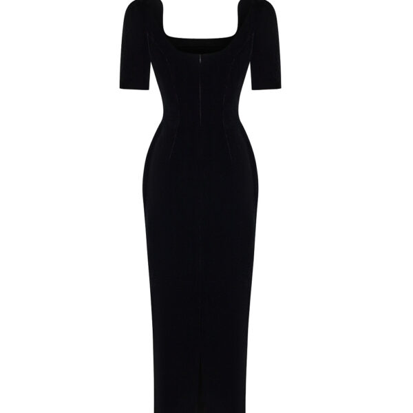 black evening dress