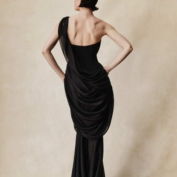 black evening dress
