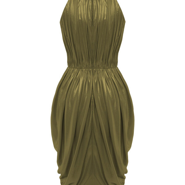 olive evening dress