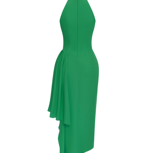 green evening dress