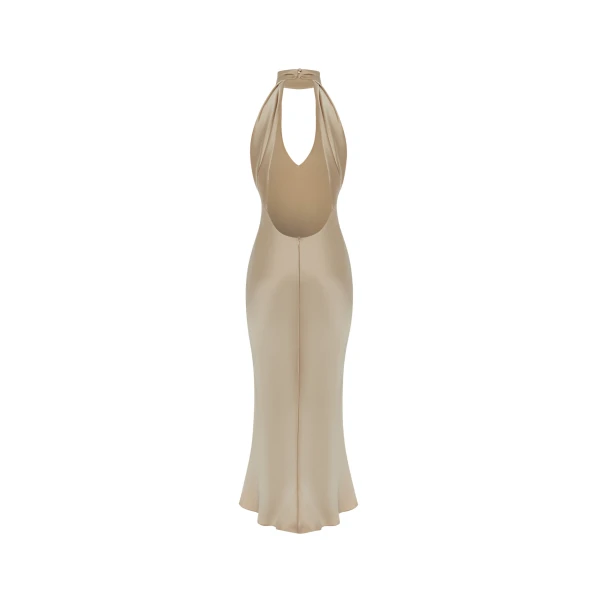 gold evening dress