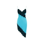 Rasario-Multicolour-Asymmetric-satin-and-lace-mini-dress-in-Turquoise-and-Black-at-Coveti62533_nobg Rasario