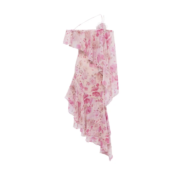 powder evening dress