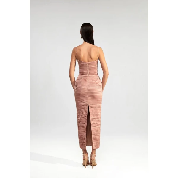 powdery evening dress