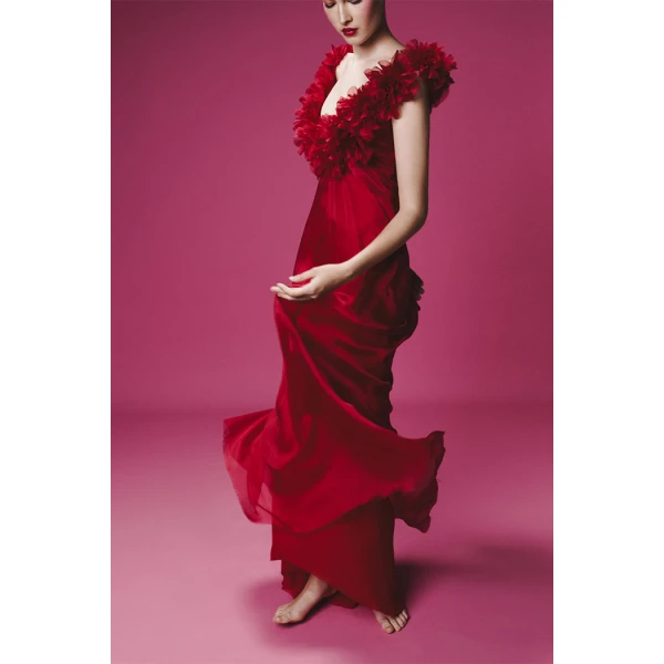 light pink evening dress