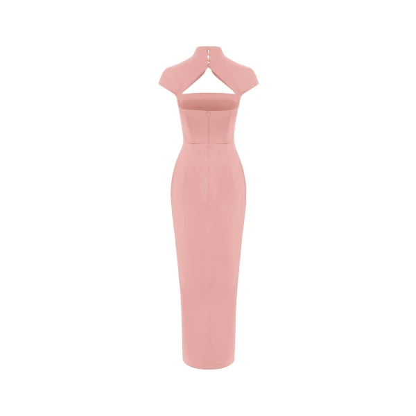 light pink evening dress