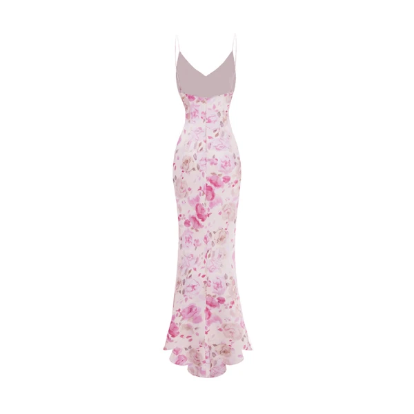 powder evening dress