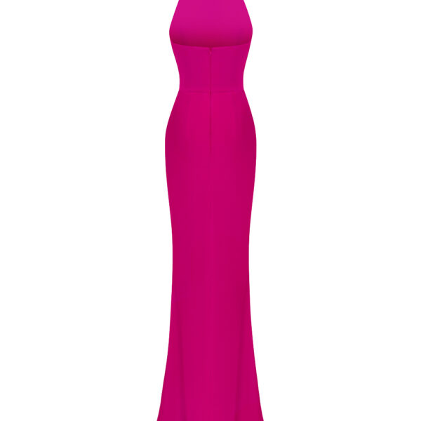pink evening dress