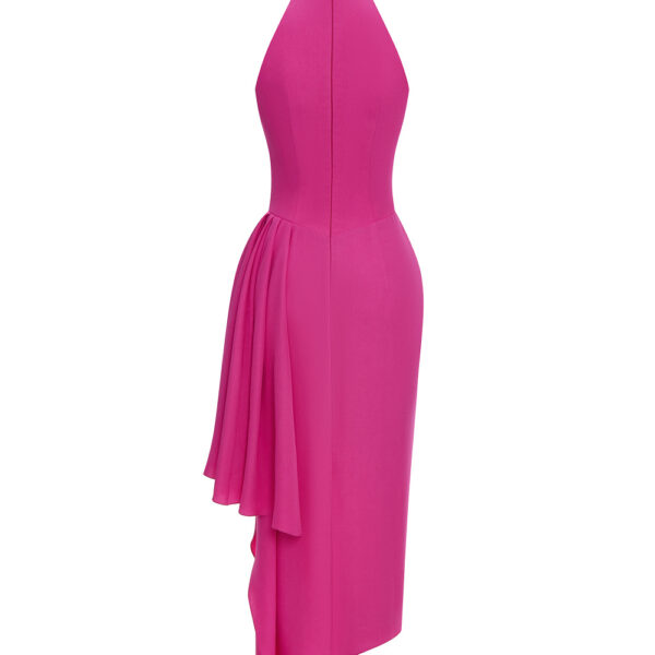 pink evening dress