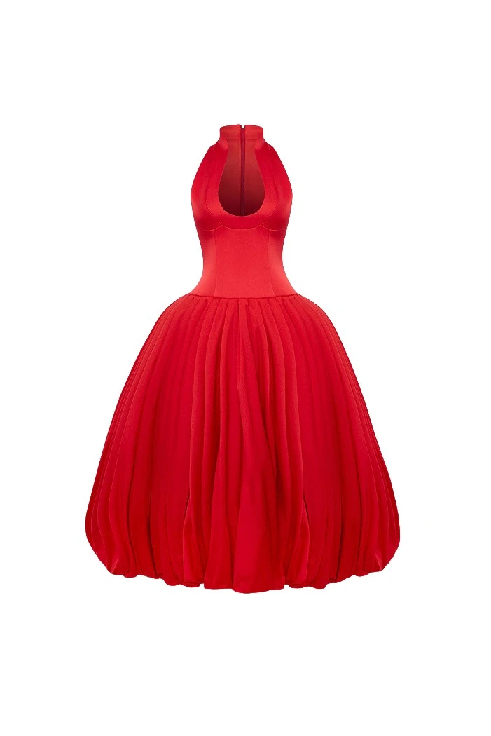 Rasario-Red-Satin-midi-dress-with-a-voluminous-taffeta-skirt-in-Red-at-Coveti14306_nobg Rasario